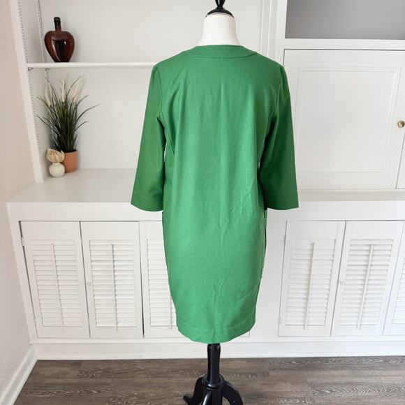 COS Green Wool Cashmere Flannel Longline Jacket Size 4 XS/S - Picture 4 of 7